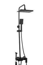Coloana de dus Venustar , cu patru functii cu afisaj temperatura apa LCD si functie de bideu, negru mat