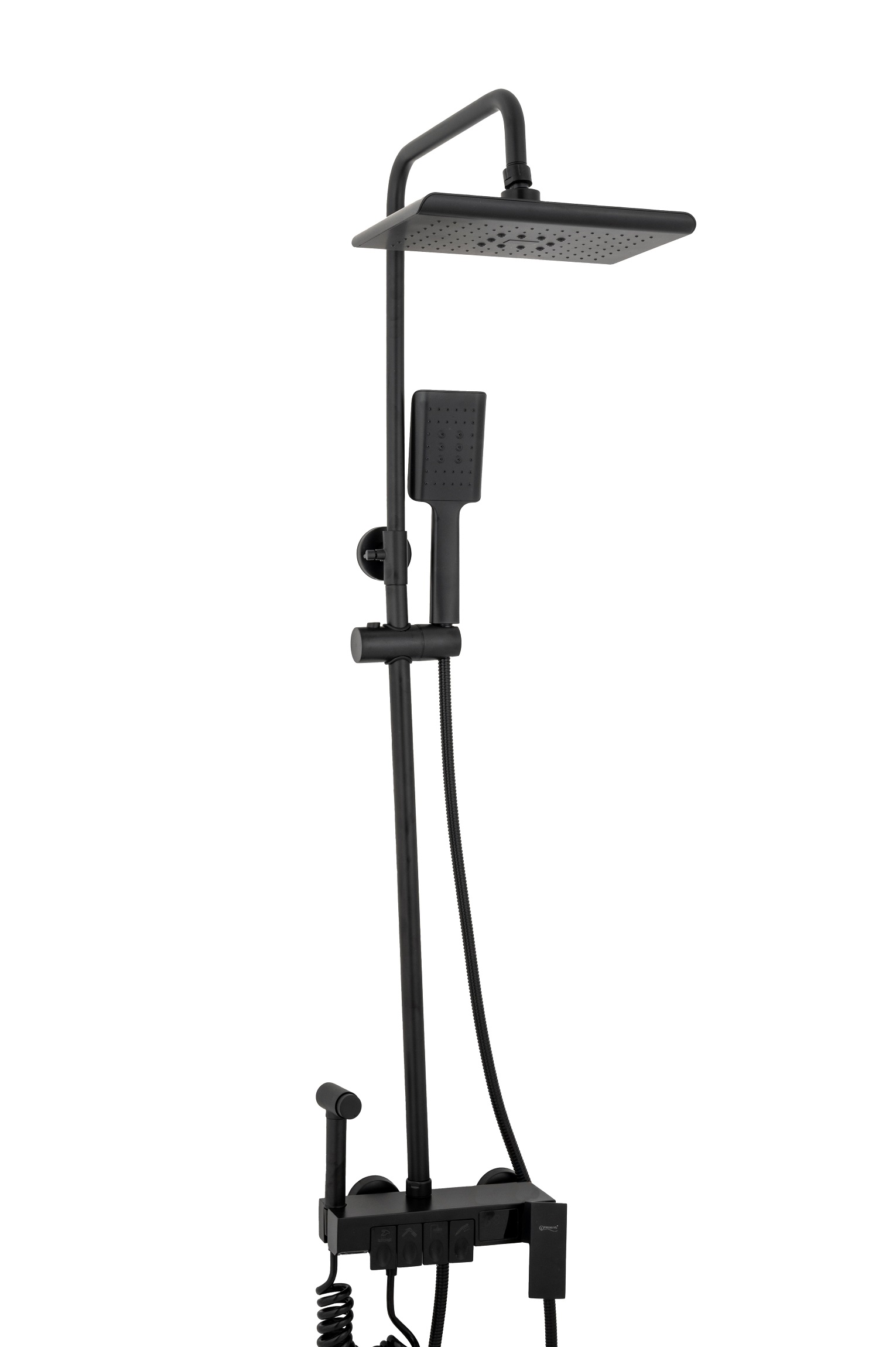 Coloana de dus Venustar , cu patru functii cu afisaj temperatura apa LCD si functie de bideu, negru mat