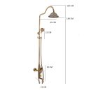 Coloana de dus Venustar , cu trei functii ,bronz antichizat - imagine 2