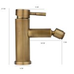 Baterie bideu Venustar , bronz antichizat - imagine 3