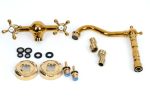 Baterie bucatarie Venustar, prindere pe perete , gold - imagine 5