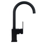 Baterie bucatarie Venustar, montare pe chiuveta ,negru mat - imagine 3
