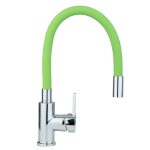 Baterie bucatarie Venustar, tip lebada pipa flexibila verde deschis - imagine 3