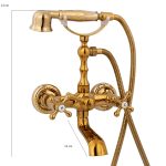 Baterie cada Venustar, montare perete gold - imagine 2