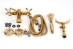 Baterie cada Venustar, montare perete gold - imagine 5
