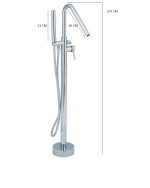 Baterie cada freestanding, Venustar ,crom - imagine 7