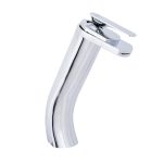 Baterie lavoar Venustar,tip cascada ,montare pe blat , crom lucios - imagine 3