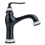 Baterie lavoar Venustar, montare chiuveta baie , black-jade antichizat - imagine 3