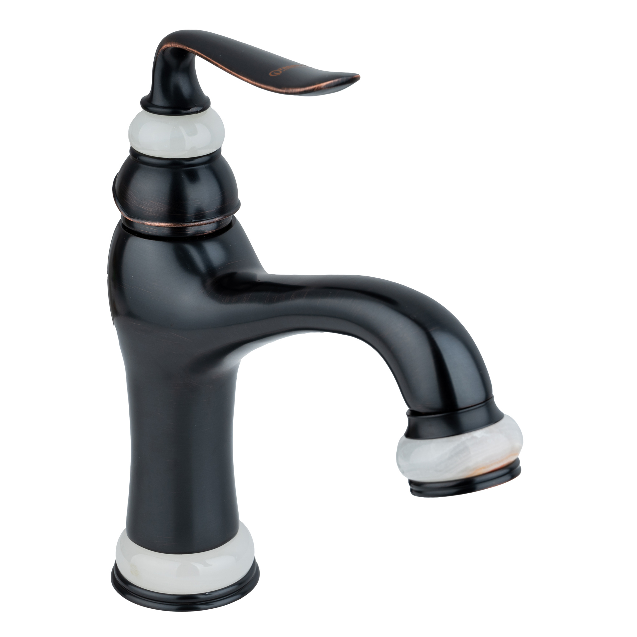 Baterie lavoar Venustar, montare chiuveta baie , black-jade antichizat