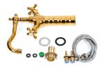 Baterie lavoar Venustar, montare pe blat ,gold - imagine 3