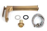 Baterie lavoar Venustar, montare pe blat , langa lavoar, bronz antichizat - imagine 6