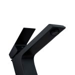 Baterie lavoar Venustar, montare pe blat , langa lavoar negru mat - imagine 5
