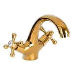 Baterie lavoar Venustar,dubla comanda gold