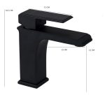 Baterie lavoar Venustar,negru mat - imagine 2