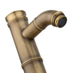 Baterie lavoar cu senzor Venustar, montare pe blat bronz antichizat - imagine 6
