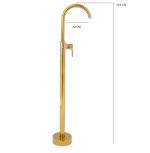 Baterie lavoar freestanding, Venustar ,gold - imagine 2