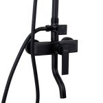 Coloana de dus, Venustar, negru mat cu trei functii - imagine 3