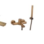 Set baterie cada Venustar,+baterie lebada bronz antichizat+baterie lavoar