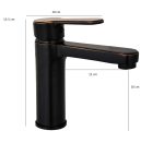 Batereie lavoar Venustar, montare chiuveta baie , negru antichizat - imagine 6
