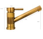Baterie bucatarie Venustar, pipa medie mobila , bronz antichizat - imagine 3