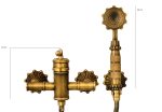 Baterie cabina dus Venustar,bronz antichizat cu broderie - imagine 2