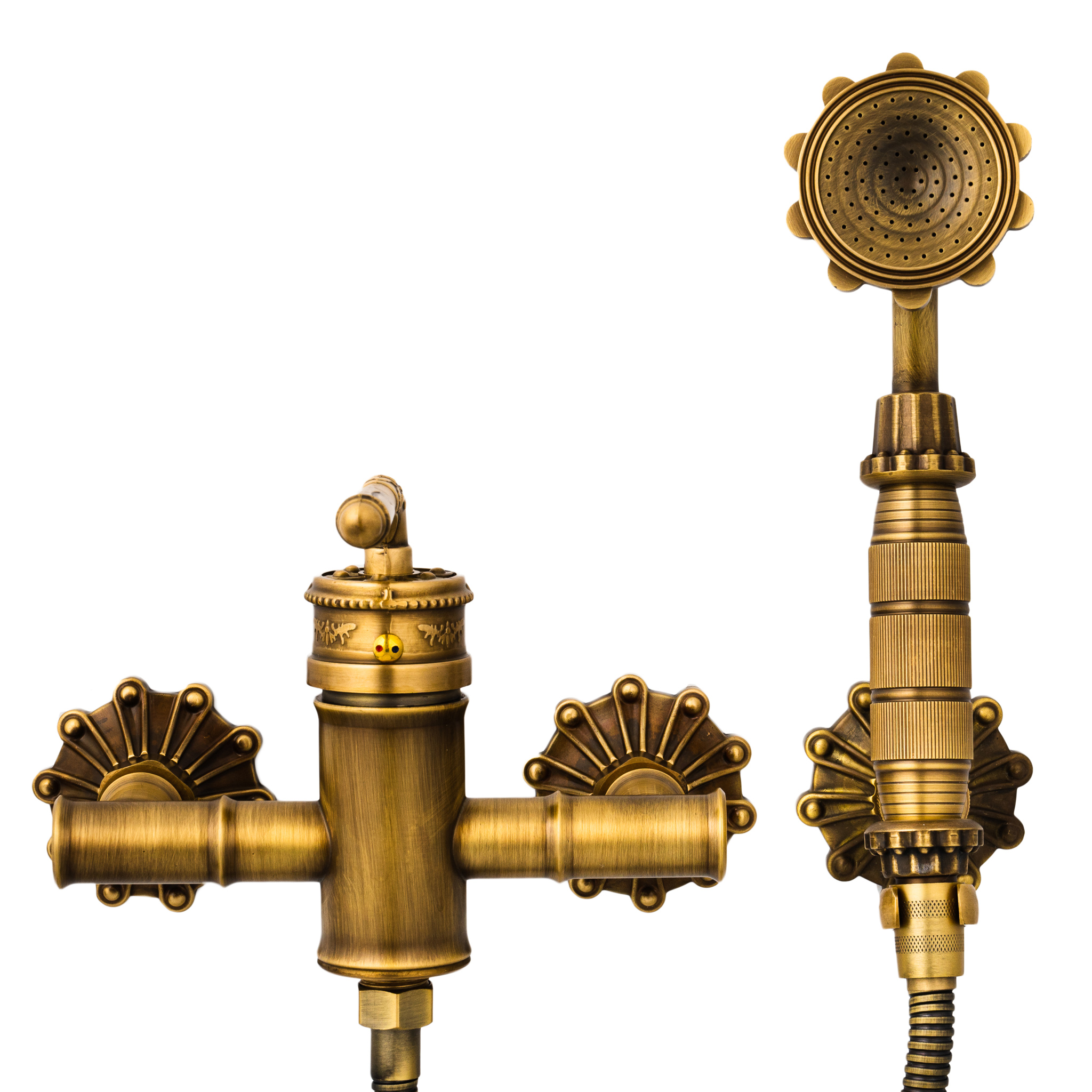 Baterie cabina dus Venustar,bronz antichizat cu broderie