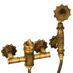 Baterie cabina dus Venustar,bronz antichizat cu broderie - imagine 3