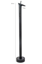 Baterie lavoar Venustar,freestanding ,negru mat - imagine 2