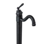 Baterie lavoar Venustar freestanding, ,negru mat - imagine 5