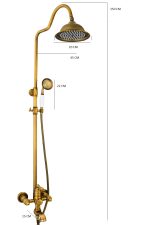 Coloana de dus Venustar, bronz antichizat - imagine 2