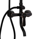 Coloana de dus Venustar, slim ,cu trei functii , negru antichizat - imagine 5