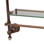 Etajera baie , Venustar montare pe perete rose -gold - imagine 3