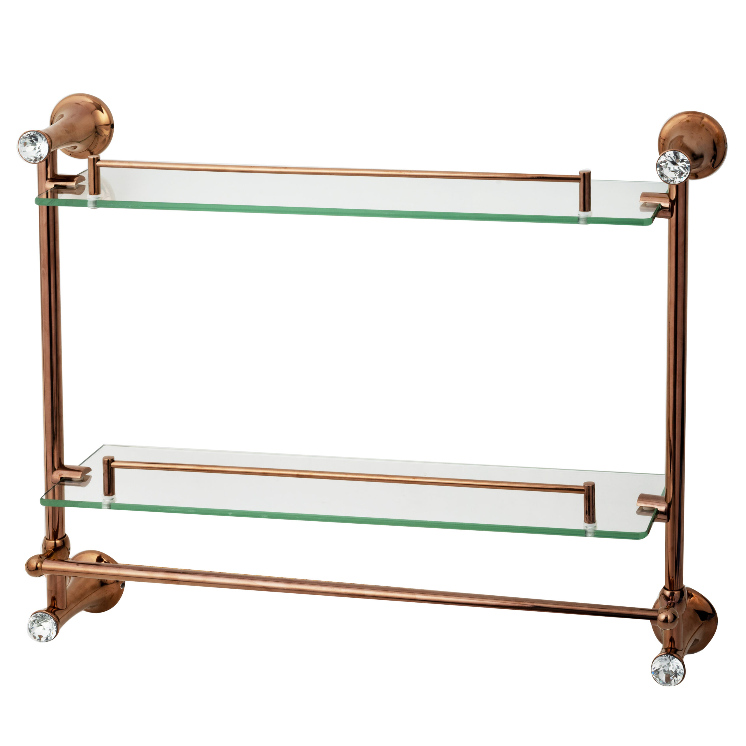 Etajera baie dubla,rose-gold montare pe perete Venustar