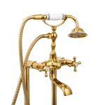 Baterie cada freestanding, Venustar, dubla comanda gold - imagine 8