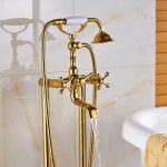 Baterie cada freestanding, Venustar, dubla comanda gold - imagine 5