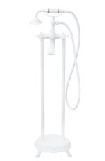 Baterie cada freestanding, Venustar, dubla comanda,alb mat - imagine 3