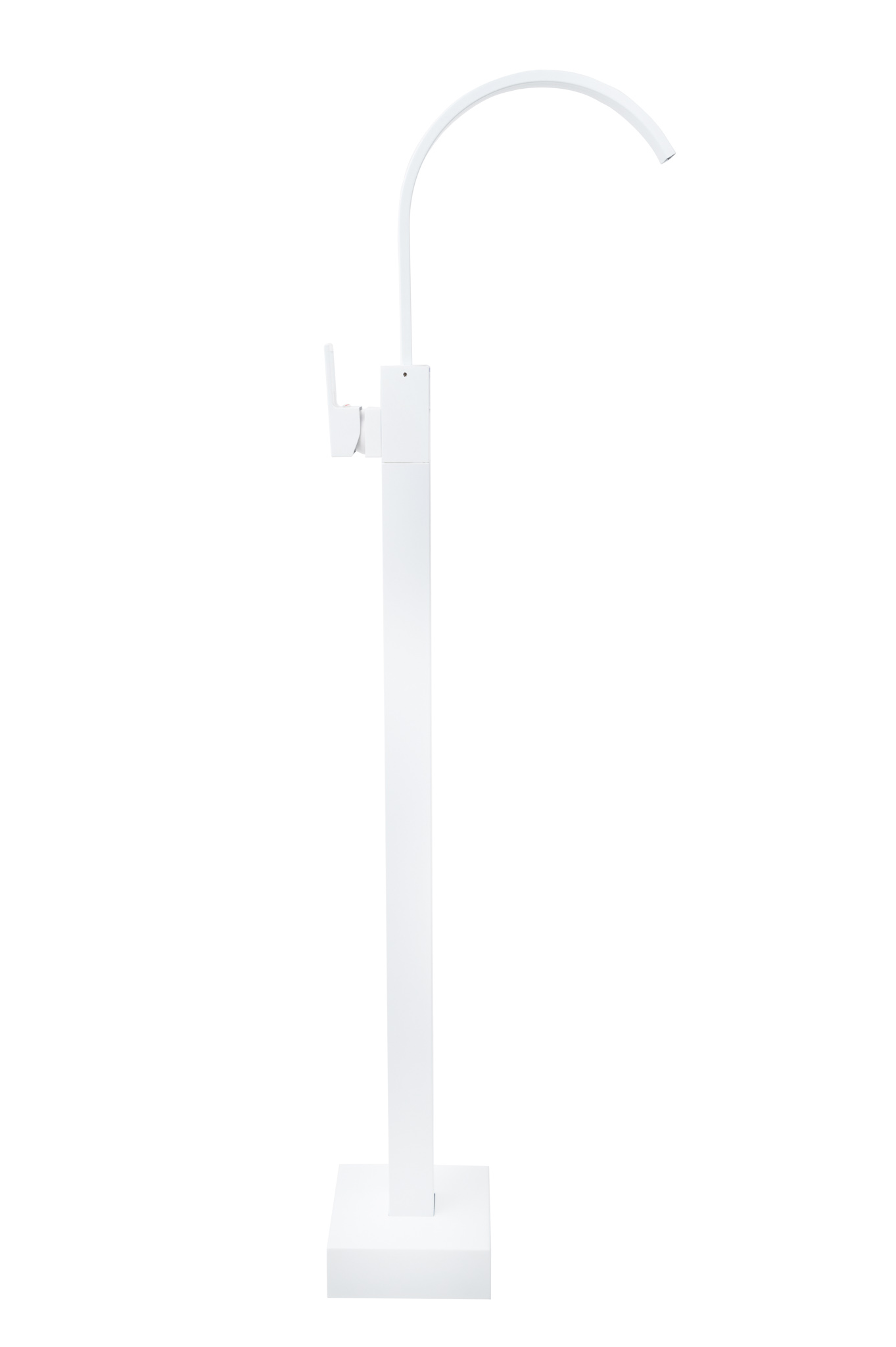 Baterie lavoar Venustar, freestanding, desing rectangular, alb mat