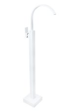 Baterie lavoar Venustar, freestanding, desing rectangular, alb mat - imagine 5