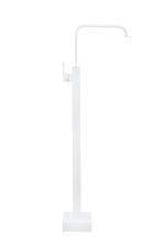 Baterie lavoar freestanding,desing rectangular, Venustar, alb mat - imagine 3
