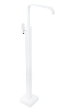 Baterie lavoar freestanding,desing rectangular, Venustar, alb mat
