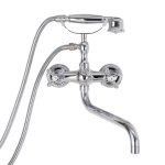 Baterie cada Venustar pipa lunga mobila montare perete crom lucios - imagine 4