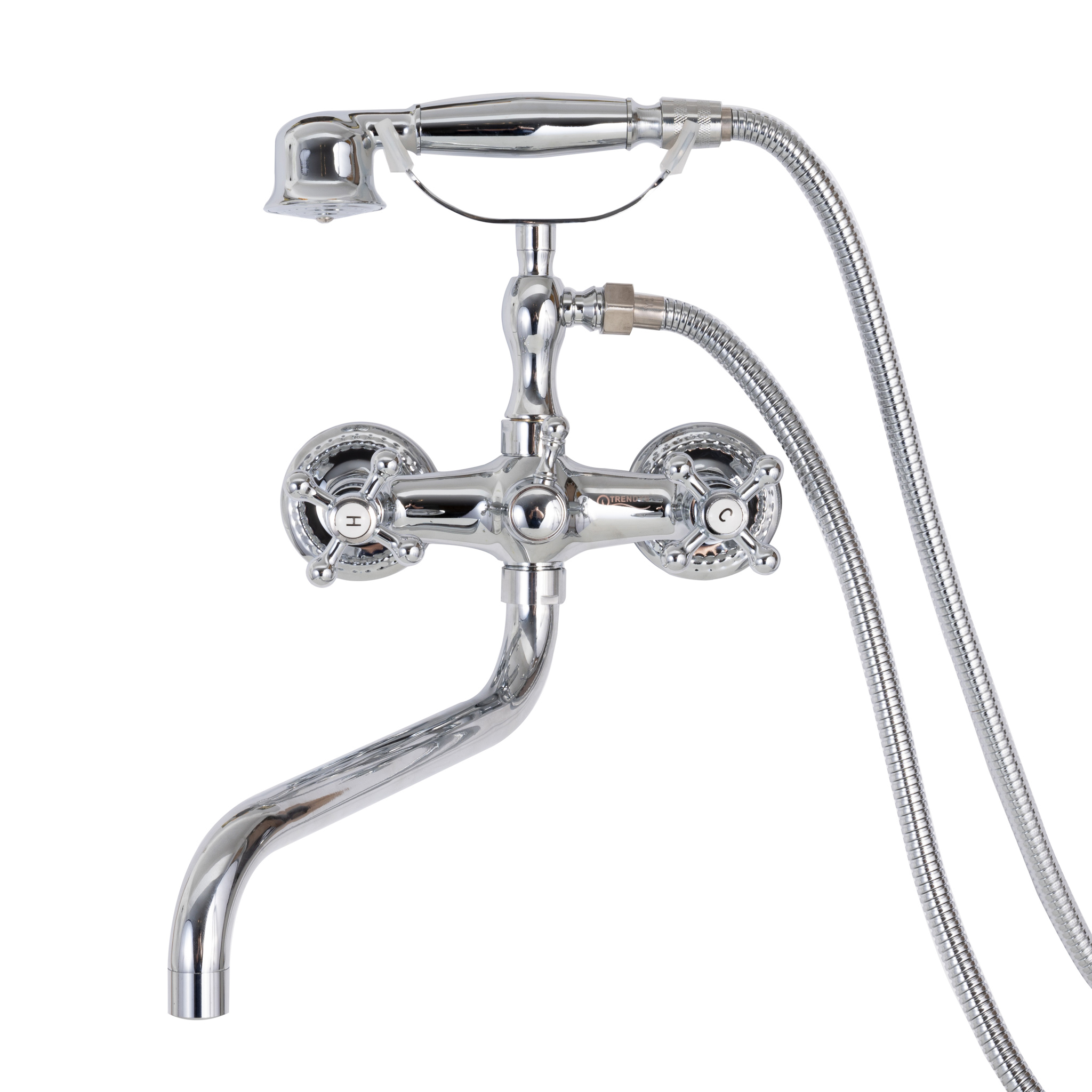 Baterie cada Venustar pipa lunga mobila montare perete crom lucios