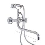 Baterie cada Venustar pipa lunga mobila montare perete crom lucios - imagine 2