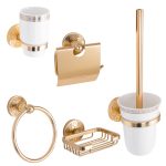 Set accesorii baie Venustar, 5 piese auriu