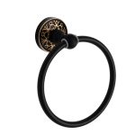 Set accesorii baie Venustar, 5 piese negru -auriu - imagine 5