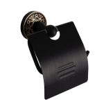 Set accesorii baie Venustar, 5 piese negru -auriu - imagine 6