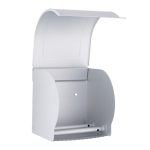 Suport rola hartie igienica ,rabatabil,gri mat - imagine 3