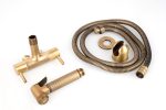 Baterie bideu Venustar, fixare pe perete, bronz antichizat - imagine 2