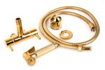 Baterie bideu Venustar, fixare pe perete, gold - imagine 3