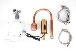 Baterie bucatarie cu senzor, pipa flexibila, perlator doua functii, bronz antichizat, Venustar - imagine 2